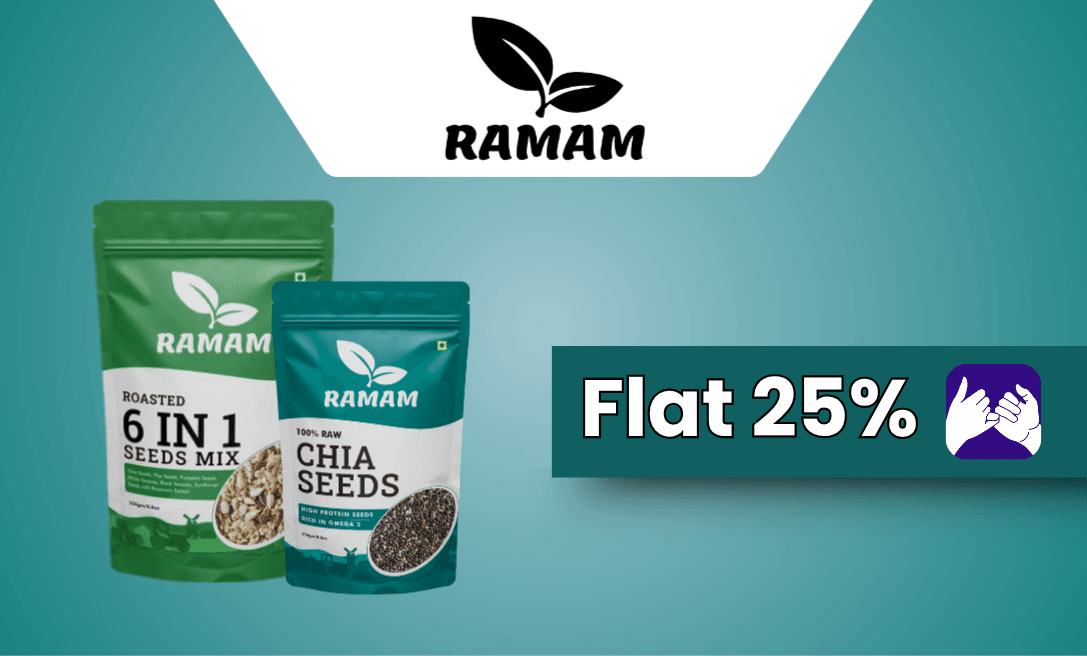 Flat 25% Back on Ramam