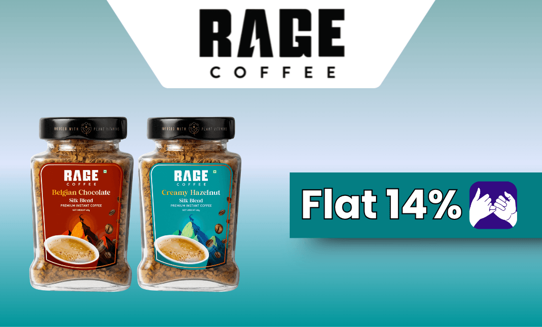 Flat 14% Back on Rage Coffee