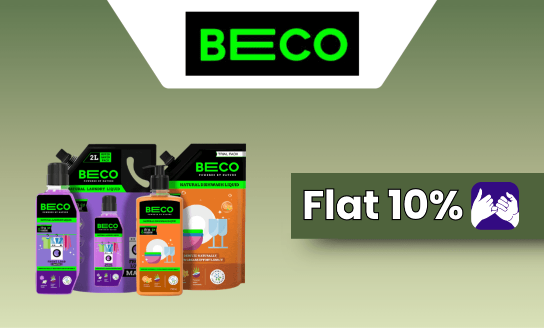 Flat 10% Back on Beco